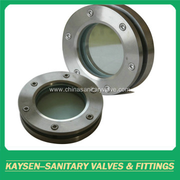 Sanitary flanged sight glasses stainless steel
